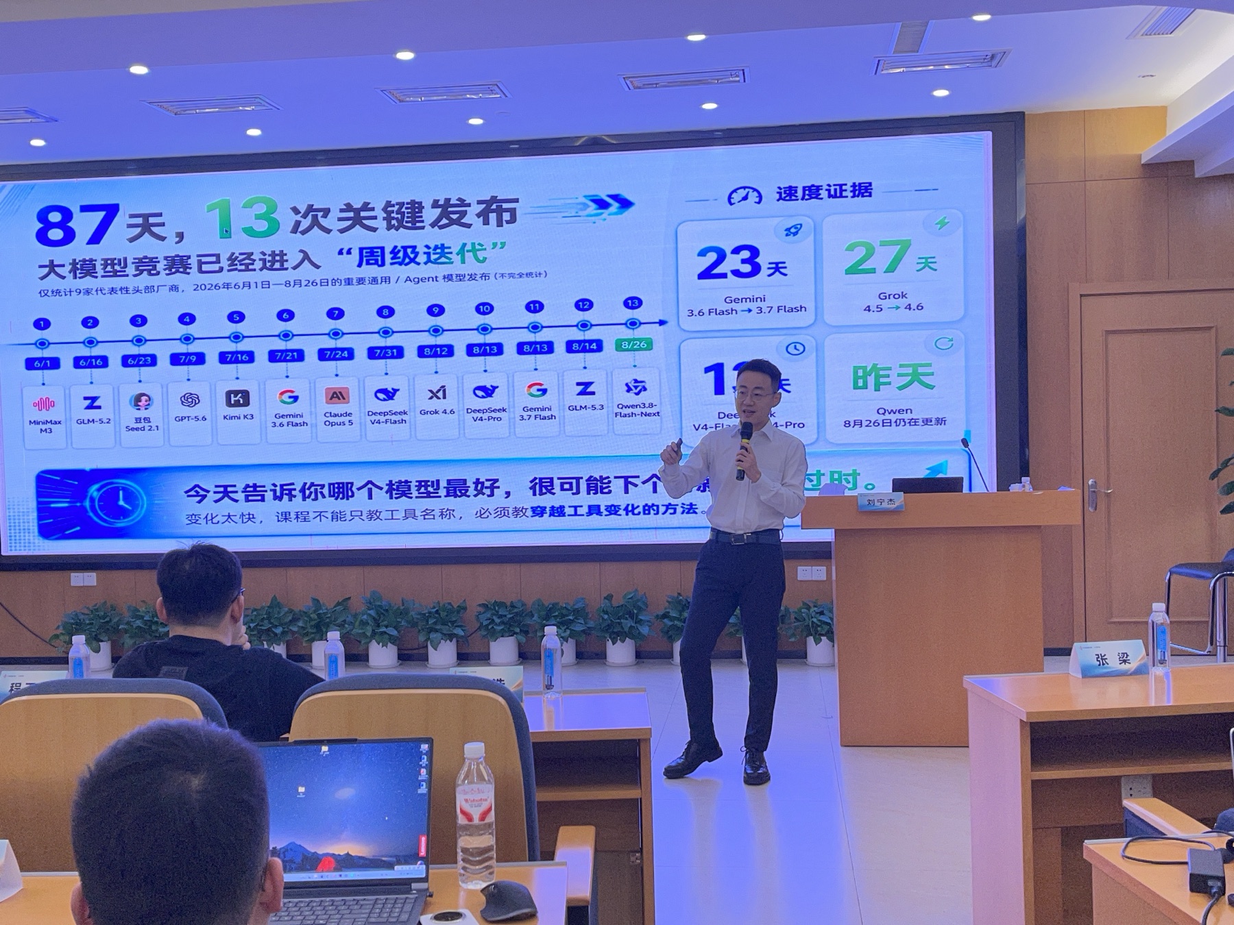 讲师介绍大模型快速迭代与工具选择方法